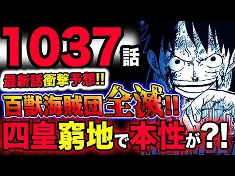 【ワンピース 最新話衝撃予想】百獣海賊団全滅？四皇カイドウが窮地！まさかの本性が露呈する？！(予想妄想考察)