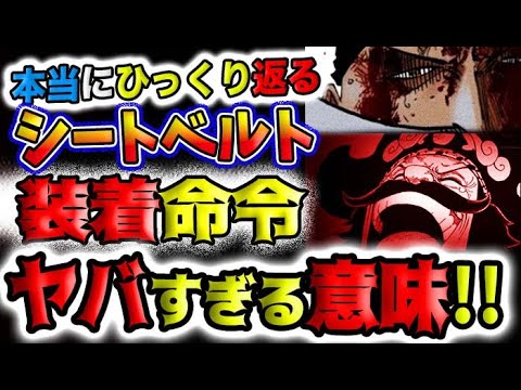 【ワンピース ネタバレ予想】全部の謎が解明される？全て下ごしらえだった！ここからがONE PIECE！とは、どういう意味なのか？なぜシートベルトが必要なのか？(予想妄想)