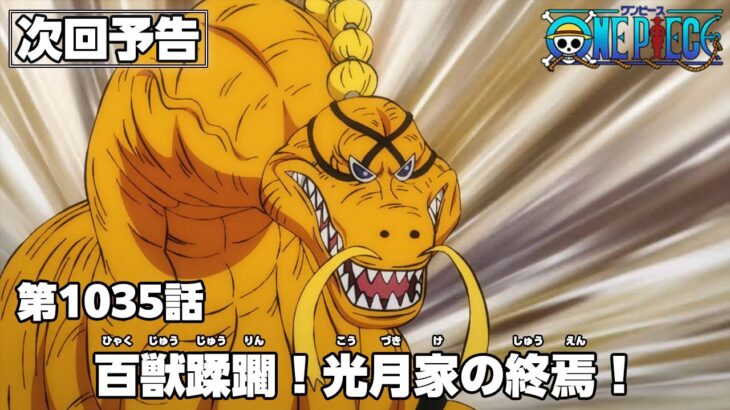 ONE PIECE 1035話予告「百獣蹂躙！光月家の終焉！」