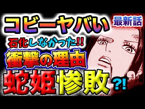 【ワンピース 最新話】コビー再登場！黒ひげVSハンコック！コビーが石化を回避出来た理由とは？(予想妄想)