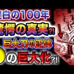 【ワンピース ネタバレ予想】900年前の巨大な王国？空白の100年の真相とは？敵は世界政府？●の巨大化がヤバい！(予想妄想)