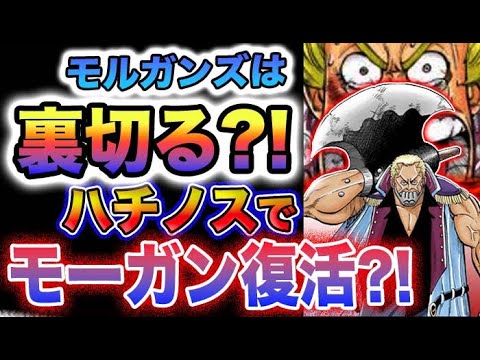 【ワンピース 1076最新話予想】モルガンズは味方か？悪魔の実は「海の秘宝」なのか？モーガンVSヘルメッポ？(予想妄想)