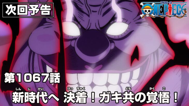 ONE PIECE 1067話予告新時代へ 決着ガキ共の覚悟