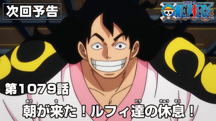 ONE PIECE 1079話予告「朝が来た！ルフィ達の休息！」