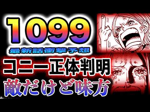 【ワンピース 1099ネタバレ予想】コニーの正体が判明？なぜ逮捕されたのか？ニカの紋章の謎！(予想妄想)