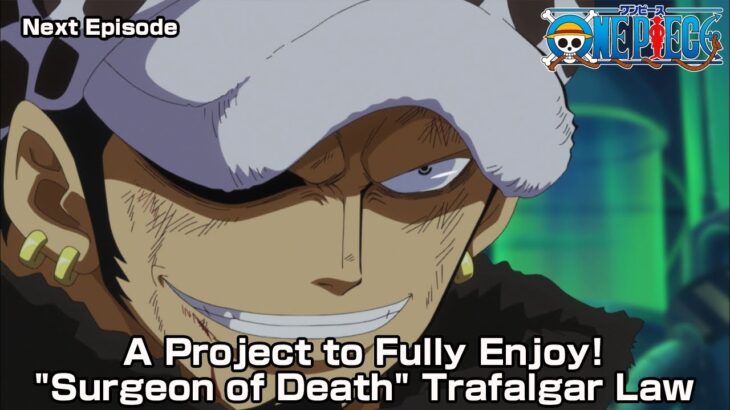 ONE PIECE  Teaser “A Project to Fully Enjoy! “Surgeon of Death” Trafalgar Law”