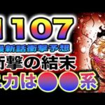 【ワンピース 1107ネタバレ最新話予想】ニカルフィは圧勝できる？ニカは動物系ではない？ニカルフィが敗北か？(予想妄想)