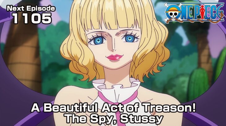 ONE PIECE episode1105Teaser “A Beautiful Act of Treason! The Spy, Stussy”