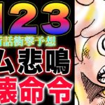 【ワンピース ネタバレ1123最新話予想】残されたエメト！巨大麦わら帽子の謎！マーズ聖の謎！(予想妄想)