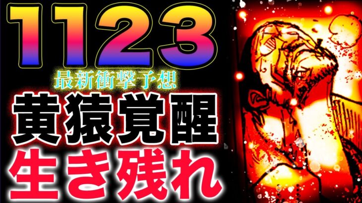 【ワンピース ネタバレ1123最新話予想】生き残ったのは誰だ？敵の状況もヤバい！黄猿がついに覚醒？(予想妄想)