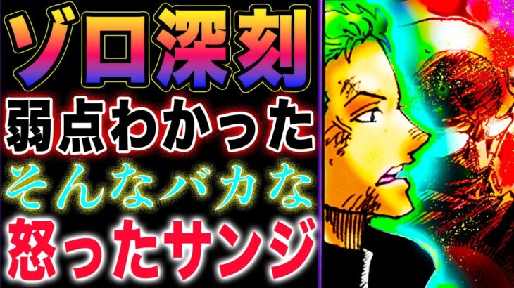 【ワンピース ネタバレ1123最新話感想】鬼徹のケジメ！ベガパンクの真相とは？実はバレバレだった！(予想妄想)