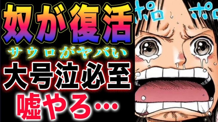 【ワンピース ネタバレ1131最新話】ロビンがヤバい！サウロがヤバい！サウロの状態がやばい！(予想妄想)