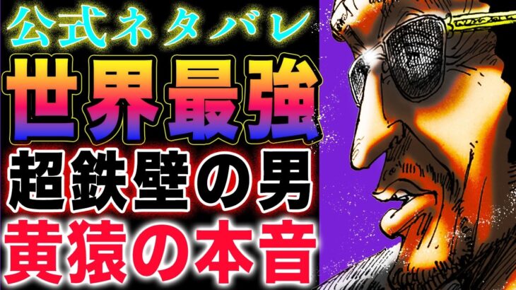 【ワンピース ネタバレ予想】ビブルカードの新事実！    S-ベアの恐るべき力！葛藤する黄猿！どっちつかずの正体とは？(予想妄想)