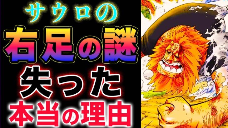 【ワンピース ネタバレ1133最新話感想】サウロの右足！虹とフデフデの実ロードは許されるのか？(予想妄想)