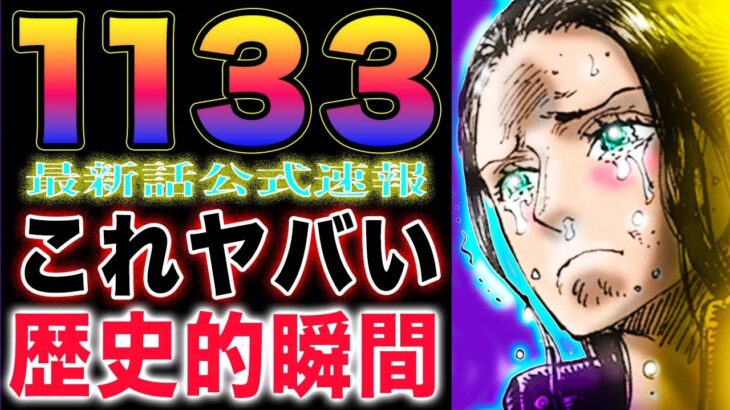 【ワンピース ネタバレ1133最新話公式速報】ロビンとサウロが遂に再会する？！(予想妄想)