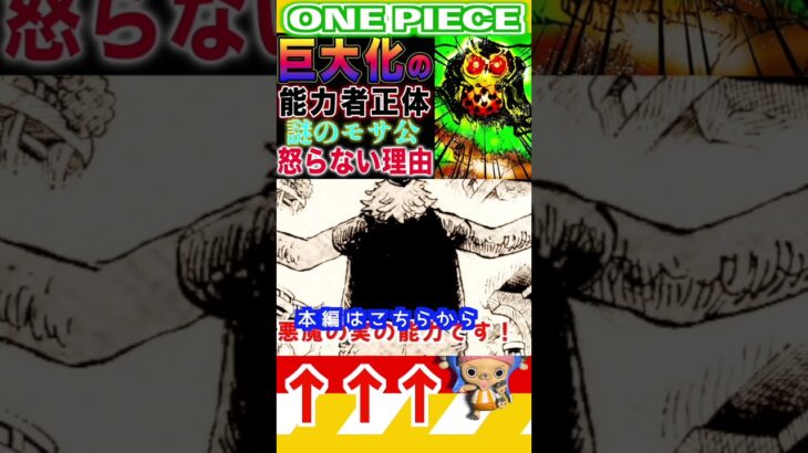 【ワンピース1134巨大化の能力者正体1 】(予想妄想)#ワンピース　 #ONEPIECE #ワンピース最新話