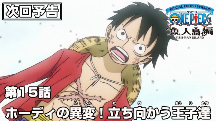 「SPECIAL EDITED VERSION『ONE PIECE』魚人島編」第15話予告「ホーディの異変！立ち向かう王子達」