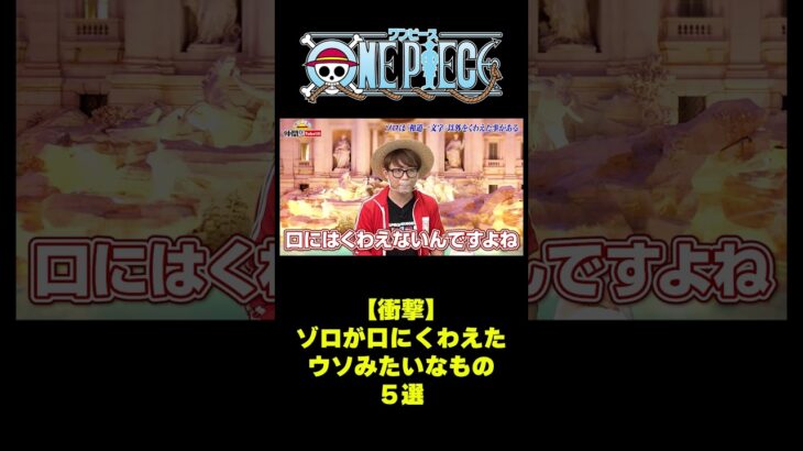 【衝撃】ゾロが口にくわえたウソみたいなもの5選 #short #onepiece  #ゾロ #仲間がいるよtube #ワンピース