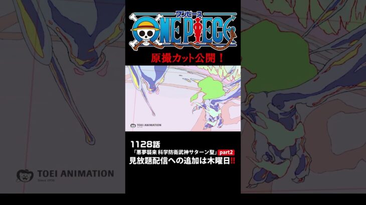 アニメ「#ONEPIECE」見放題配信への追加は木曜日‼️1128話‼️ #onepiece #原撮