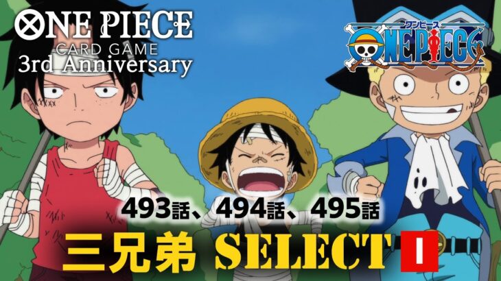 📺TVアニメ「ONE PIECE 第493話、第494話、第495話、三兄弟SELECT」Ⅰ【8/23～9/5 2週間限定配信】#MoreAnimeOnYouTube