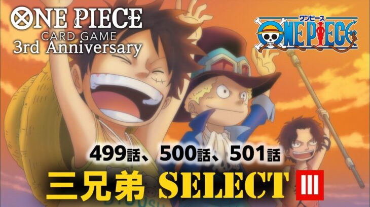 📺TVアニメ「ONE PIECE 第499話、第500話、第501話、三兄弟SELECT」Ⅲ【8/23～9/5 2週間限定配信】#MoreAnimeOnYouTube