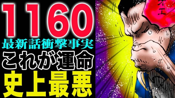 【ワンピース 1160話初見の感想】え？これで終わりですか？これは運命なのか？正義に絶望した理由！(予想妄想)