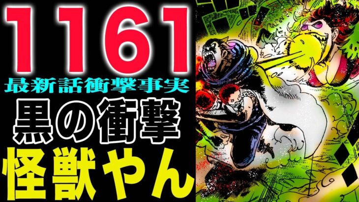 【ワンピース 1161初見の感想】黒炭なんですか？エリスはどこだ！怪獣やん！(予想妄想)