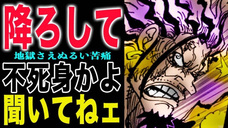 【ワンピース1162話感想】逃げるしか手がねェ！お前不死身やったんか？降ろしてジーベック！(予想妄想)