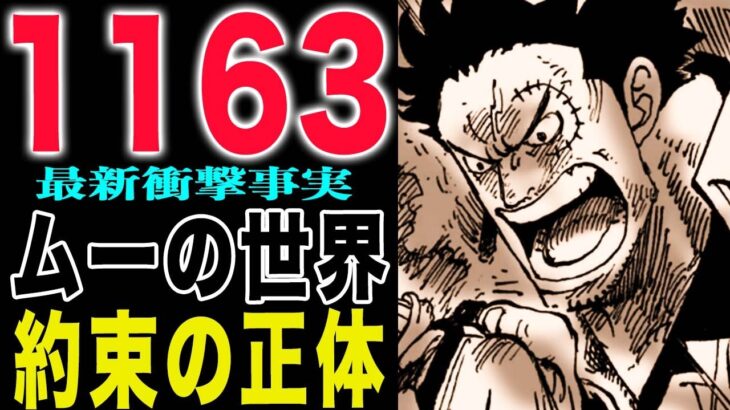 【ワンピース1163初見の感想 】海兵串刺し！お前だったとは！ムーの世界！(予想妄想)