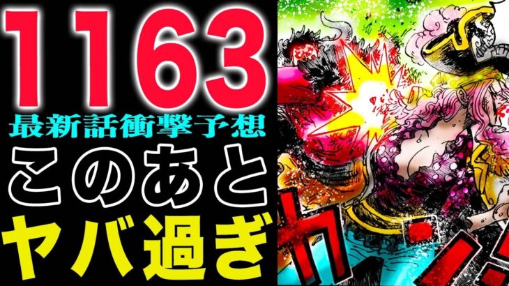 【ワンピース1163予想1162感想 】リンリンの違和感！殴って奪った！ドラゴンとエリス！(予想妄想)