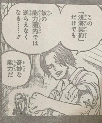 シャンクス「左腕にイムの刻印があるからそれを近海の主に食わせるか・・・」←これｗ