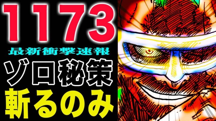 【ワンピース1173話公式速報 】ゾロの秘策がやばい！エルバフ編は即終了か?!(予想妄想)