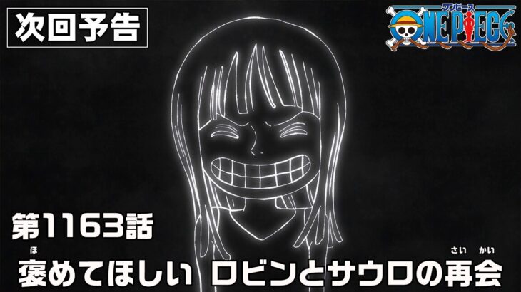ONE PIECE 1163話予告「褒めてほしい　ロビンとサウロの再会」