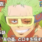 ONE PIECE 1165話予告「歓迎の〝友の盃〟とロキを探す侵入者」