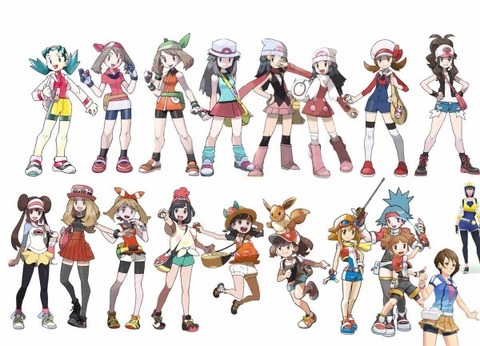 【画像】ポケモンの「女主人公」皆かわいい