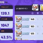 【ポケモンUNITE】平均スコア140！しかし勝率43％！原因は？