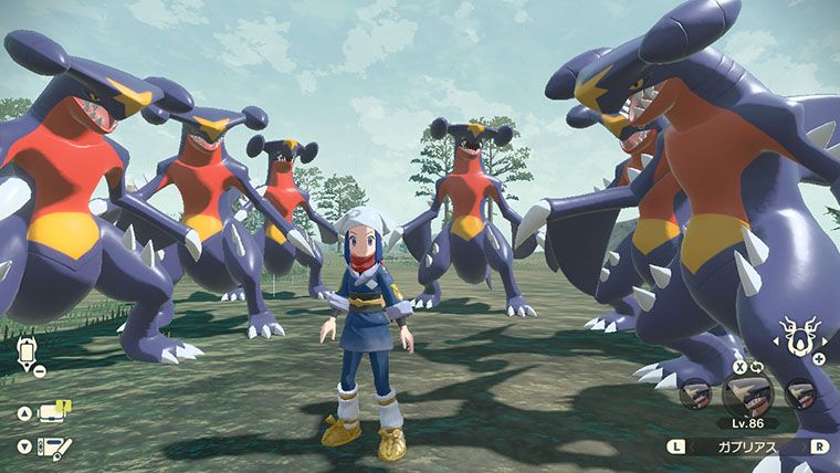 ポケモンアルセウス ガブリアスさん 子供のフカマルを守る 動画 気ままに ポケモンの巣窟