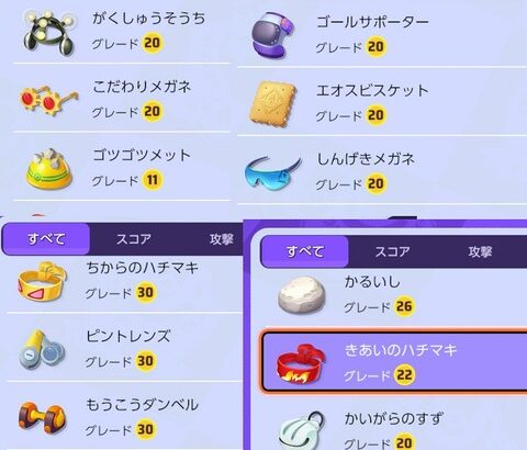 【ポケモンUNITE】最優先でレベル30にすべき持ち物は？