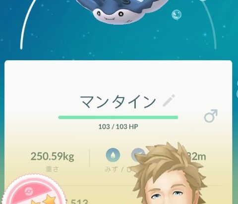 ポケモンGO100マンタインこいつが活躍できるリーグは何