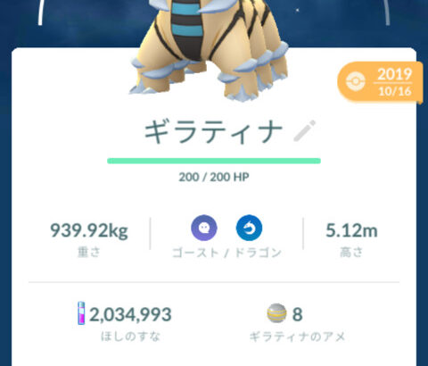 【ポケモンGO】ワイポケGO初心者、ギラティナに逃げられて咽び泣く