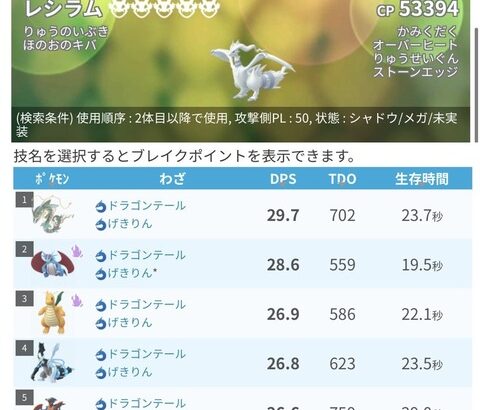 【ポケモンGO】「シャドウボーマンダ」フル強化する価値ある？ドラゴンアタッカーなら未実装のメガレックウザに匹敵？