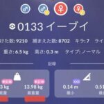 【ポケモンGO】イーブイの最小サイズと最大サイズの差…体重は400倍差