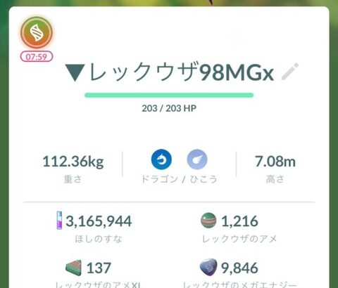 【ポケモンGO】ガリョウテンセイを覚えさせる前の注意！技枠開放しないで隕石使うと特別な技を上書きされるぞ