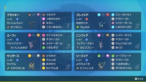 【ポケモンSV】今作「ブイズパ」でランクマ潜ってる奴いる？