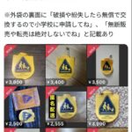 新小学一年生に贈呈された「ピカチュウ交通安全祈願ワッペン」無慈悲な親がメルカリに売り飛ばす