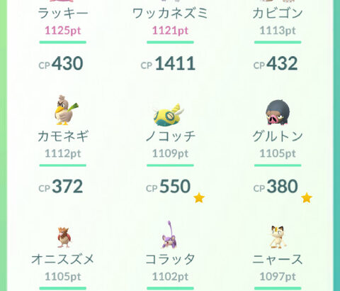 【ポケモンGO】通常の個体のXXL最大値は1180足らず？バグったガチグマは1200超え