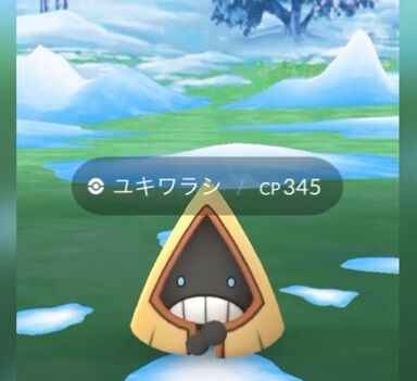 【ポケモンGO】フィールド・捕獲画面が冬モード。凄く…寒そうです