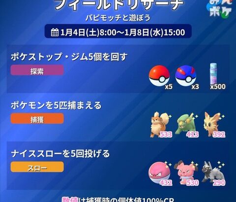 【ポケモンGO】現在開催中のリサーチタスクが酷い、犬イベントなのは解るが、ならばビリリダマが意味不明