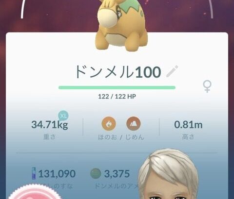 【ポケモンGO】ドンメルの「FFF個体」ゲット！こいつ強いんですか！？