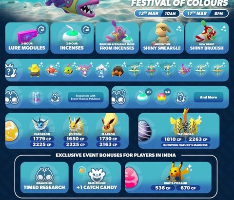 【ポケモンGO】イベント「カラーフェスティバル」開催中！色ハギギシリが登場、スナップショットで色違いドーブル出現の可能性